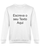 Sweatshirt branca sem carapuço
