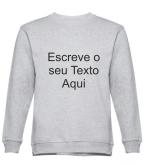 Sweatshirt cinza  matizado sem carapuço