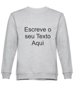 Sweatshirt cinza  matizado sem carapuço
