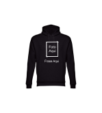 Hoodie Preta  Foto/Texto