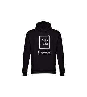 Hoodie Preta  Foto/Texto