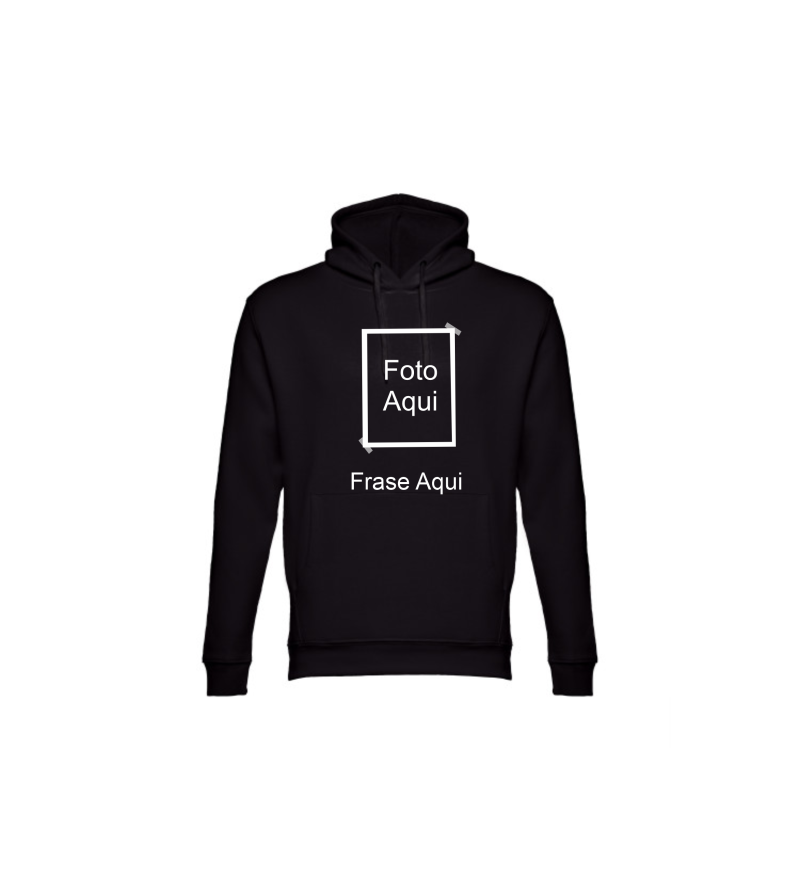 Hoodie Preta  Foto/Texto