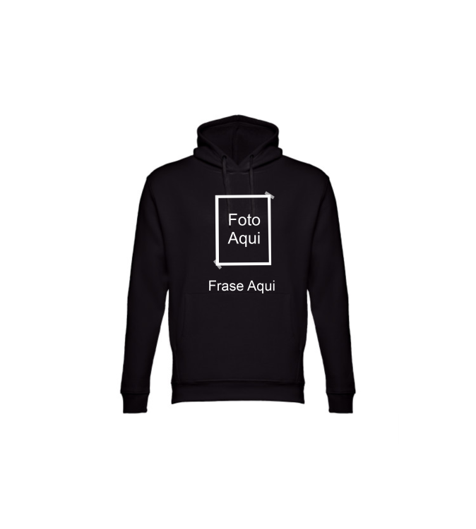 Hoodie Preta  Foto/Texto