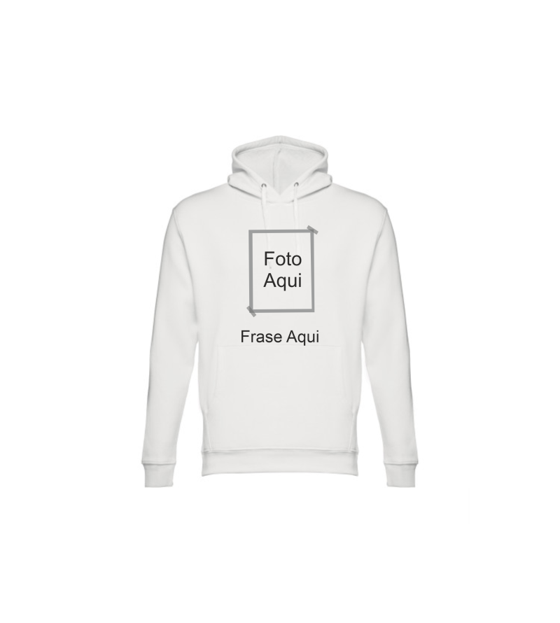 Hoodie branca Foto/Texto