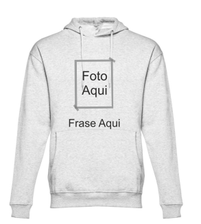 Hoodie branco matizado Foto/Texto