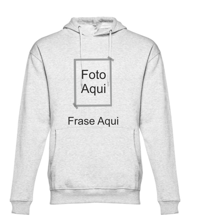 Hoodie branco matizado Foto/Texto