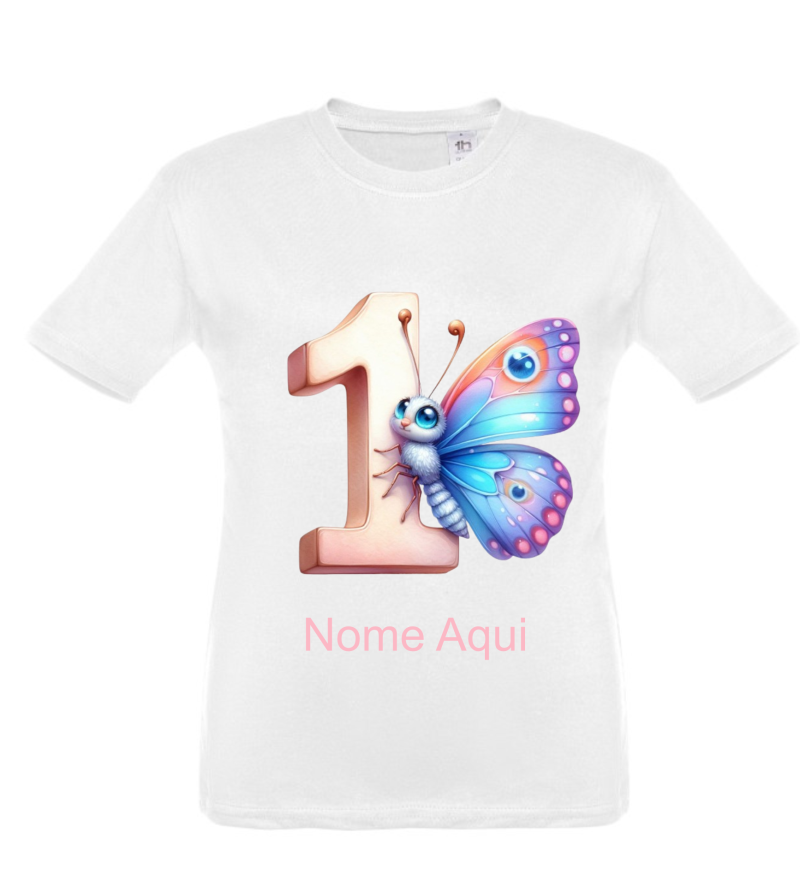 T-shirt Borboleta criança