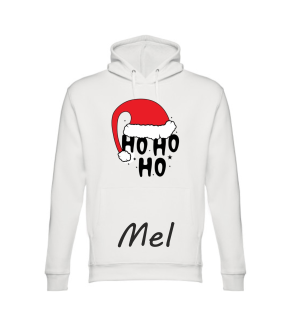 Hoodie família natal Ho Ho Ho