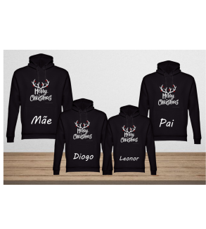 Hoodie Familia Merry Christmas