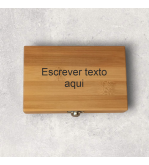 Caixa acessórios bambu