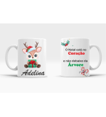 Caneca natal no coração