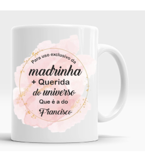 Caneca uso exclusivo da Madrinha/Padrinho
